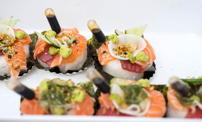 Sushi at Sushi Festival in Japanese Garden, Hasselt, Belgium