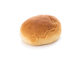 bread rolls on white background