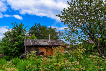 Old abandoned rural house