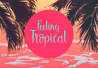 feeling tropical summer template