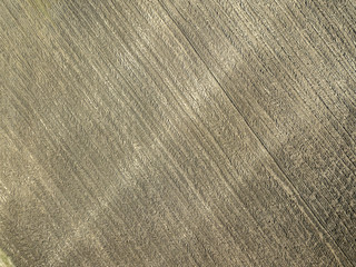 Fototapeta na wymiar drone image. aerial view of abstract agriculture fields textures
