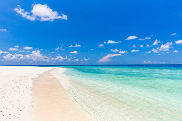 Beautiful ocean beach on Maldives