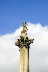 London, UK, 30 October 2012: Statue at Trafalgar Square