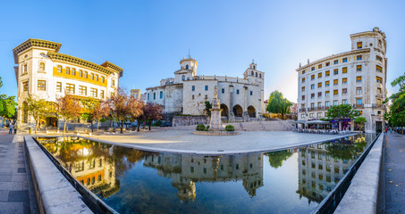 View of the cathedral in Santander, Spain