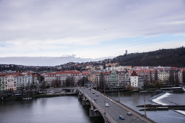 Fototapeta premium Bridge across Vltava