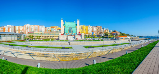 View of the palacio de festivales de cantabria in Santander, Spain