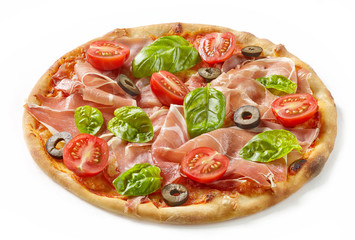 Freshly baked pizza