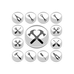 Tools icon. Flat vector icon set