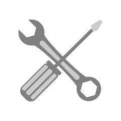Screwdriver icon. Vector Illustration