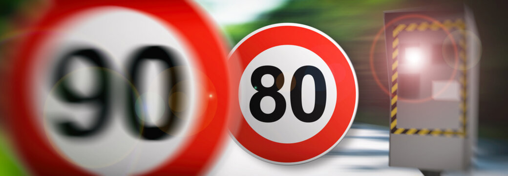 radar 90km/h et 80km/h vitesse en France 2026 sur les route de France