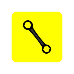 Wrench icon. Vector Illustration