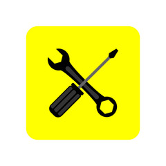 Screwdriver icon. Vector Illustration