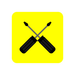Screwdriver icon. Vector Illustration