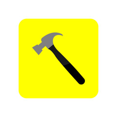 Hammer icon. Vector Illustration