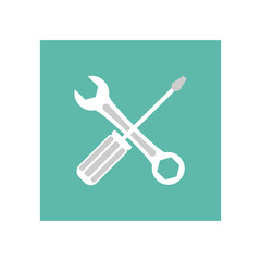 Screwdriver icon. Vector Illustration