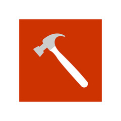 Hammer icon. Vector Illustration