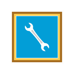 Wrench icon. Vector Illustration