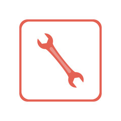 Wrench icon. Vector Illustration