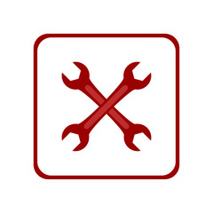 Obraz premium Wrench icon. Vector Illustration
