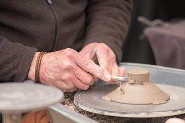 pottery being manufactured
