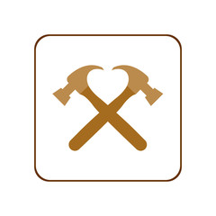 Hammer icon. Vector Illustration