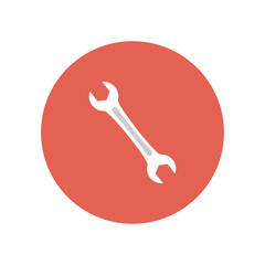 Wrench icon. Vector Illustration