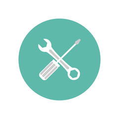 Screwdriver icon. Vector Illustration