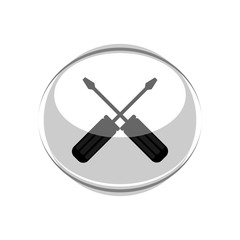 Screwdriver icon. Vector Illustration