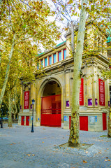 Plaza de toros – a bullring in the spanish city Pamplona