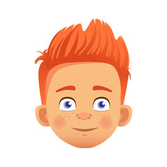 redhead boy character