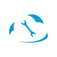 Wrench icon. Vector Illustration