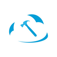 Hammer icon. Vector Illustration