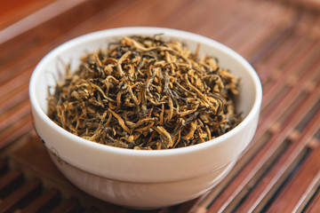 Chinese tea ceremony, Puer tea in assortment	