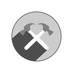 Hammer icon. Vector Illustration