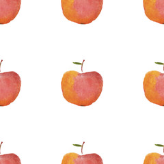 watercolor apple pattern