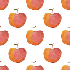 watercolor apple pattern