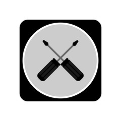 Screwdriver icon. Vector Illustration