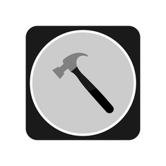 Hammer icon. Vector Illustration