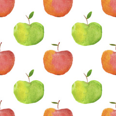 watercolor apple pattern