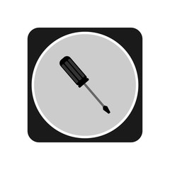 Screwdriver icon. Vector Illustration