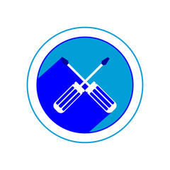 Screwdriver icon. Vector Illustration