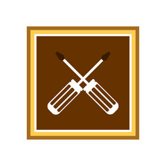 Screwdriver icon. Vector Illustration