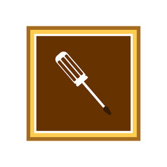 Screwdriver icon. Vector Illustration