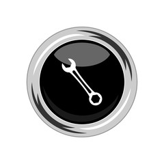 Wrench icon. Vector Illustration
