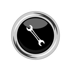 Fototapeta na wymiar Wrench icon. Vector Illustration