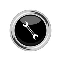 Wrench icon. Vector Illustration