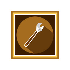 Wrench icon. Vector Illustration