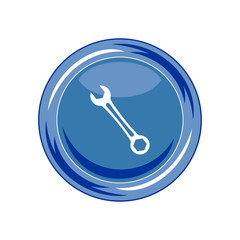 Wrench icon. Vector Illustration