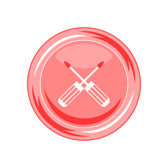 Screwdriver icon. Vector Illustration