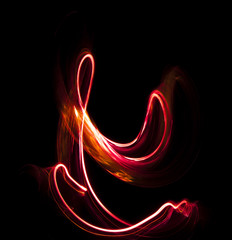 Overlay light, an abstract pattern on a dark background